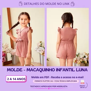 Imagem de capa para o Curso online MOLDE MACACÃO INFANTIL LUNA