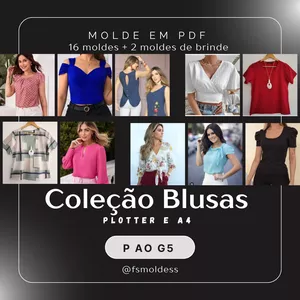 Imagem de capa para o Ebook Coleção blusas 