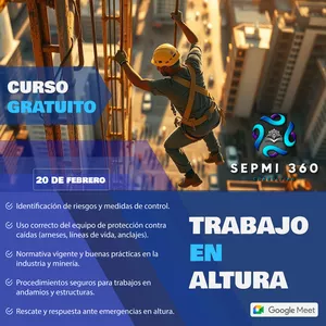 Imagen de portada para Curso online Curso de "Trabajos en Altura"