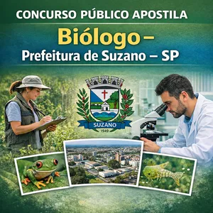 Imagem do curso Apostila para o Cargo de Biólogo – Prefeitura de Suzano (SP)