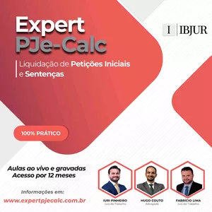 Imagem do curso Expert PJe-Calc