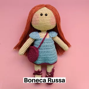 Imagem de capa para o Ebook Receita Boneca Russa Amigurumi