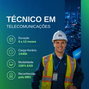 Imagem do curso Curso Técnico em Telecomunicações