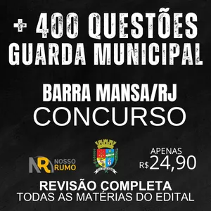 Imagem do curso GUARDA MUNICIPAL _ BARRA MANSA RJ _ REVISÃO COMPLETA