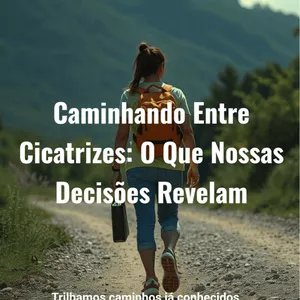 Imagem de capa para o Ebook Caminhando entre  cicatrizes 