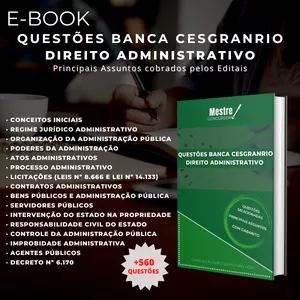 Imagem de capa para o Ebook Questões para Concursos - Banca CESGRANRIO: Direito Administrativo