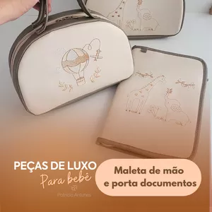 Imagem de capa para o Curso online Peças de luxo - maleta de mão e porta documentos do bebê 
