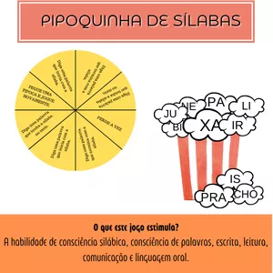 Imagem de capa para o Ebook Pipoquinha de Sílabas