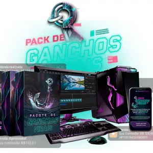 Imagem de capa para o Curso online Pack Turbo Ganchos Videos Virais + Bônus 