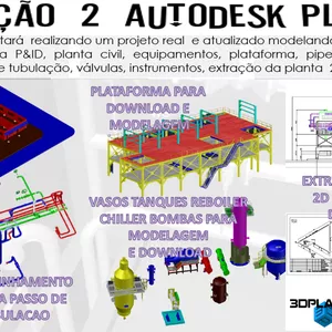 Imagem do curso PLANT3D PROJETO DE UMA PLANTA COMPLETA INDUSTRIAL TB2