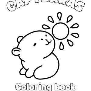 Cover image for Ebook COLORING BOOK CAPYBARAS