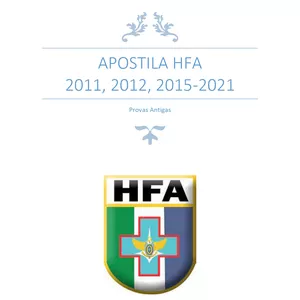 Imagem principal do produto Apostila com provas do HFA 2011, 2012, 2015-2021