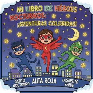 Imagen de portada para Ebook Heroes Nocturnos Para Colorear