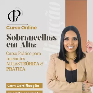 Imagem de capa para o Curso online Sobrancelhas em Alta: Curso Prático para Iniciantes