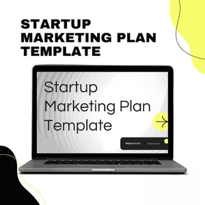 Cover image for Online course Startup Success Marketing Plan Template - Editable PowerPoint - Comprehensive &amp; Customizable Marketing Strategy Guide