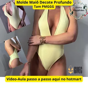Imagem de capa para o Ebook Molde Maiô Decote Profundo