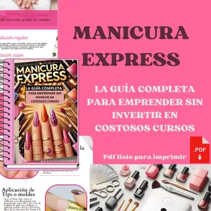 Imagen de portada para Ebook Manicura Express- La guía completa para emprender sin invertir en costosos cursos