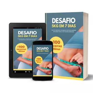 Imagem de capa para o Ebook DESAFIO -5KG 7 DIAS