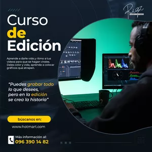 Imagen de portada para Curso online Curso de edición de video - nivel básico