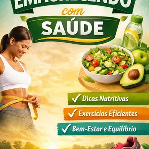 Imagem de capa para o Ebook Emagrecendo com saúde