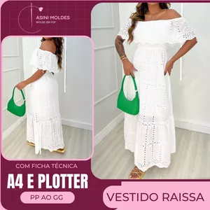 Imagem de capa para o Curso online VESTIDO RAISSA - Molde em PDF