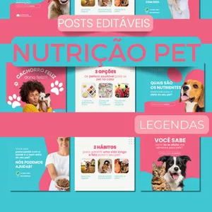 Imagem do curso Pack Canva Nutri Pet