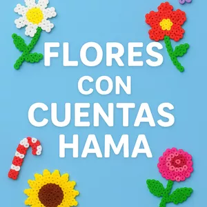 Imagen de portada para Curso online GUÍA CRIATIVA FLOLRES CON CUENTAS HAMA