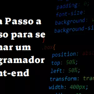 Imagem de capa para o Ebook Guia Passo a Passo para se Tornar um Programador Front-end