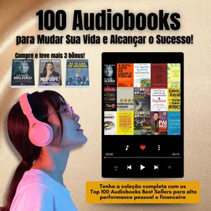 Imagem de 100 Audiobooks para Mudar Sua Vida e Alcançar o Sucesso! criado por Luciano na hotmart