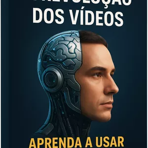 Imagem de capa para o Ebook Criação de Vídeos com Inteligência Artificial – Do Zero ao Avançado
