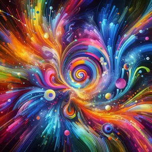 Imagem de capa para o Curso online Arte Abstrata Psicodélica – Explosão de Cores e Movimento Vibrante 