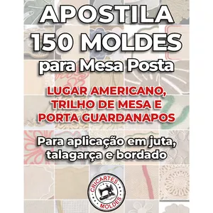 Imagem de capa para o Ebook APOSTILA 126 MOLDES DA CRICARTES