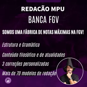 Imagem de capa para o Curso online Curso de Redação para o MPU com 3 correções personalizadas