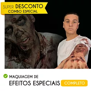 Imagem do curso MAQUIAGEM DE EFEITOS ESPECIAIS REALISTAS- Completo