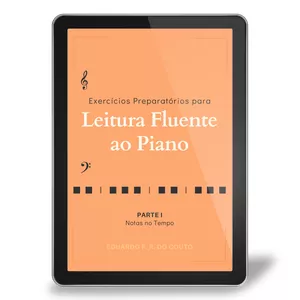 Imagem de capa para o Ebook Exercícios Preparatórios Para Leitura Fluente Ao Piano - Parte I