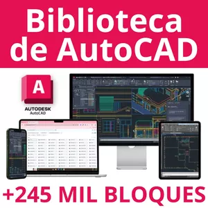 Imagen de portada para Ebook Biblioteca de AutoCAD +245 Mil Bloques