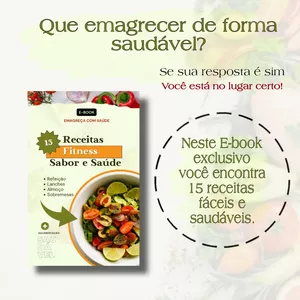Imagem de capa para o Ebook Receitas Fitness - Sabor e Saúde 