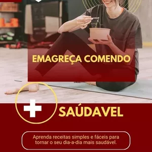 Imagem de capa para o Ebook EMAGREÇA COMENDO SAUDÁVEL