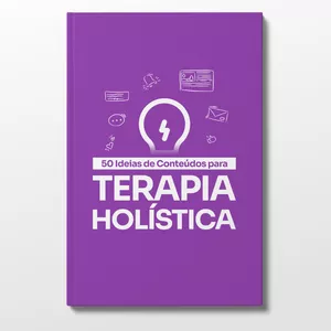 Imagem de capa para o Ebook Guia com 50 Ideias de Conteúdos para Terapia Holística