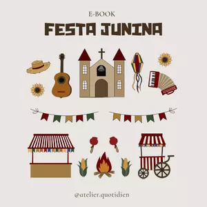 Imagem de capa para o Ebook E-Book Festa Junina!