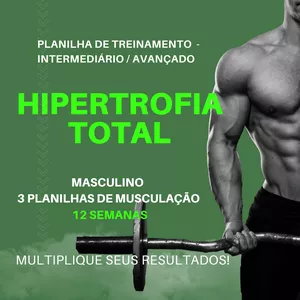 Imagem de capa para o Ebook Hipertrofia Total 