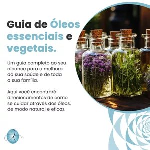 Imagem de capa para o Ebook Guia de Óleos Essenciais e Óleos Vegetais
