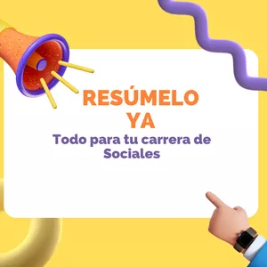 Imagen de portada para Curso online Resúmelo YA. Todo para tu carrera de Ciencias Sociales. 