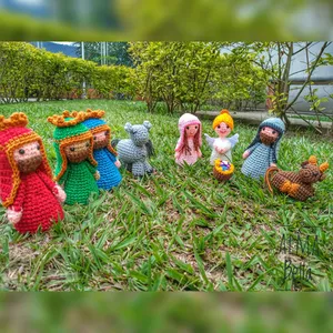 Imagen de portada para Ebook Un pesebre tejido con amor: patrón especial para navidad