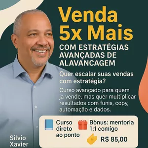 Imagem de capa para o Ebook Curso de alavancagem de vendas 