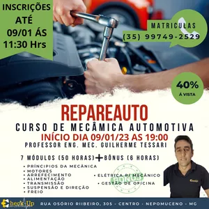 Imagem de capa para o Evento presencial CURSO DE MECÂNICA AUTOMOTIVA