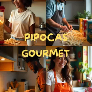 Imagem de capa para o Ebook Como fazer Pipocas Gourmet para vender