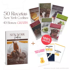 Imagen de portada para Curso online Pack Galletas New York: Guía Maestra + 10 Bonos Exclusivos