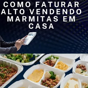 Imagem de capa para o Ebook Como faturar alto vendendo marmitas em casa