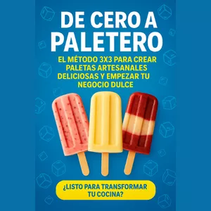 Imagen de portada para Ebook De Cero a Paletero: El Método 3x3 para Crear Paletas Artesanales Deliciosas y Empezar Tu Negocio Dulce